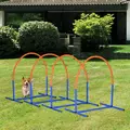 PawHut Four-Piece Portable Dog Agility Equipment - Blue - 2