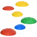 ZONEKIZ Six-Piece Kids Stepping Stones, with Non-Slip Mats, Balance River Stones - 1