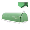 Outsunny Polyethylene Upgraded Structure Walk-in Polytunnel Greenhouse, 6 x 3 m, Green - 3
