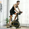 SPORTNOW Magnetic Indoor Cycling Bike, Exercise Bike with Silent Flywheel, LCD Display, Tablet Holder, Comfortable Seat - 2