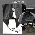Outsunny 196 x 230 cm Hanging Egg Chair Protective Cover - Black - 5