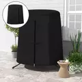 Outsunny 196 x 230 cm Hanging Egg Chair Protective Cover - Black - 2