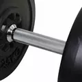 HOMCOM Dumbbell and Barbell Set with 65kg Adjustable Barbell Weights Set, for Home Gym - Black - 8