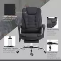 Vinsetto Six-Point Massage and Heated Office Chair - Black - 8