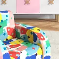 AIYAPLAY Foldable Toddler Chair Soft Snuggle Sponge Filled for Bedroom Playroom, Aged 18 Months to 3 Years - Multicoloured - 9