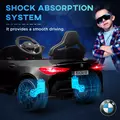 AIYAPLAY 12V BMW Licensed Kids Car, with Easy Transport, Remote Control, Suspension, Music, Horn, LED Lights, Black - 6