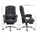 Vinsetto Six-Point Massage and Heated Office Chair - Black - 3