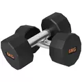 SPORTNOW Dumbbells Weights Set with 12-Sided Shape and Non-Slip Grip for Men Women Home Gym Workout, 2 x 6kg - 1