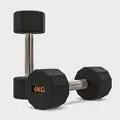 SPORTNOW Dumbbells Weights Set with 12-Sided Shape and Non-Slip Grip for Men Women Home Gym Workout, 2 x 4kg - 8