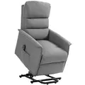 HOMCOM Electric Riser Recline Armchair, with Footrest - Grey - 1