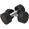 SPORTNOW Dumbbells Weights Set with 12-Sided Shape and Non-Slip Grip for Men Women Home Gym Workout, 2 x 10kg - 1