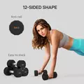 SPORTNOW Dumbbells Weights Set with 12-Sided Shape and Non-Slip Grip for Men Women Home Gym Workout, 2 x 6kg - 4