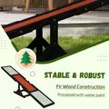 PawHut Wooden Pet Seesaw for Big Dogs, Dog Agility Equipment with Anti-Slip Surface - Black - 4