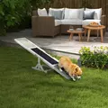 PawHut Wooden Pet Seesaw for Big Dogs, Dog Agility Equipment with Anti-Slip Surface - White - 2