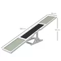 PawHut Wooden Pet Seesaw for Big Dogs, Dog Agility Equipment with Anti-Slip Surface - White - 3