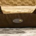 PawHut Calming Dog Bed Pet Mattress w/ Removable Cover, Anti-Slip Bottom, for Medium Dogs, 90L x 69W x 21Hcm - Brown - 9