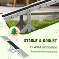 PawHut Wooden Pet Seesaw for Big Dogs, Dog Agility Equipment with Anti-Slip Surface - White - 4
