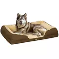 PawHut Calming Dog Bed Pet Mattress w/ Removable Cover, Anti-Slip Bottom, for Large Dogs, 120L x 80W x 22Hcm - Brown - 1