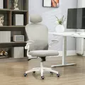 Vinsetto Multi-Adjustable Office Chair, with Lumbar Support, Headrest and Mesh Back - Grey - 2