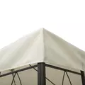 Outsunny 3x4m Gazebo Replacement Roof Canopy 2 Tier Top UV Cover Garden Patio Outdoor Sun Awning Shelters Cream (TOP COVER ONLY) - 7