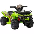 HOMCOM 6V Kids Electric Ride on Car Toddlers Quad Bike All Terrain Vehicle Toy With Music for 18-36 months Green - 1