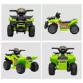 HOMCOM 6V Kids Electric Ride on Car Toddlers Quad Bike All Terrain Vehicle Toy With Music for 18-36 months Green - 8