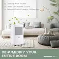 HOMCOM 10L/Day 2200ML Portable Quiet Dehumidifier with WiFi Smart App Control, Electric Moisture Air Dehumidifier for Home Laundry Basement - 5