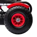 HOMCOM Children Pedal Go Kart, Kids Ride On Racer with Adjustable Seat, Inflatable Rubber Tyres, Handbrake, for Ages 5-12 Years - Red - 8
