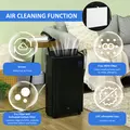 HOMCOM 5500mL Portable Dehumidifier with Air Purifier, UVC, Ioniser, 24H Timer, 5 Modes, 16L/Day, for Home Laundry, Black - 6
