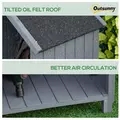 Outsunny Garden Outdoor Storage Shed Outdoor Tool Shed with 3 Shelves and Tilt Roof, 129x51.5x180cm, Grey - 5