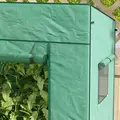 Outsunny 77 x 196cm Walk-In Greenhouse, with Accessories - 9
