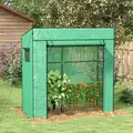 Outsunny 77 x 196cm Walk-In Greenhouse, with Accessories - 2