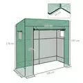Outsunny 77 x 196cm Walk-In Greenhouse, with Accessories - 3