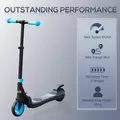 HOMCOM Folding Electric Scooter with Brake, for Ages 6+ Years, 8km/h Maximum Speed, Blue - 4