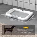 PawHut Dog Toilet Tray for Training Dogs, Dog Litter Tray for Indoor, Outdoor, 47 x 34 x 6cm - 3