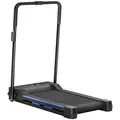 HOMCOM Folding Motorised Home Treadmill Walking Machine with LCD Monitor, Blue - 1