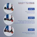 HOMCOM Folding Electric Scooter with Brake, for Ages 6+ Years, 8km/h Maximum Speed, Red - 5