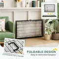 PawHut Foldable Dog Crate with 2 Doors with Tray, Soft Cushion, for Extra and Large Dogs, 105 x 70 x 75, Black - 7