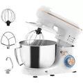HOMCOM 1300W Kitchen Stand Mixer, with Accessories - White - 1