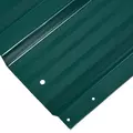 Outsunny Set of 12 Corrugated Steel Roof Sheet Panels - Green - 8