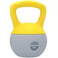 SPORTNOW 8KG Soft Kettlebell, Kettlebell with Non-Slip Handle for Home Gym, Weight Lifting, Strength Training, Yellow/Grey - 1