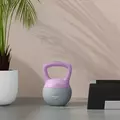 SPORTNOW 8KG Soft Kettlebell, Kettlebell with Non-Slip Handle for Home Gym, Weight Lifting, Strength Training, Purple/Grey - 7