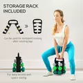 SPORTNOW Dumbbells Set with Storage Rack, 2 x 1kg, 2 x 2kg, 2 x 3kg, Grey - 5