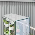 Outsunny 46 x 215cm Nine-Shelf Greenhouse - 9