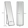 HOMCOM 150 x 40cm Full Length Mirror, with Adjustable Lights - Black - 3
