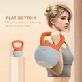 SPORTNOW 6KG Soft Kettlebell with Non-Slip Handle, for Home Gym, Weight Lifting, Strength Training, Orange/Grey - 6