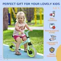 AIYAPLAY 8" Balance Bike, Lightweight Training Bike for Children, with Adjustable Seat, EVA Wheels, Easy installation - Green - 6