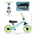 AIYAPLAY 8" Balance Bike, Lightweight Training Bike for Children, with Adjustable Seat, EVA Wheels, Easy installation - Green - 3