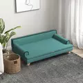 PawHut Dog Sofa, with Wooden Legs, Water-Resistant Fabric, for Medium & Large Dogs - Green - 8