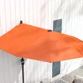 Outsunny 2m Half Parasol Umbrella - Orange - 9